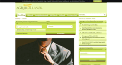Desktop Screenshot of agrarallasok.hu